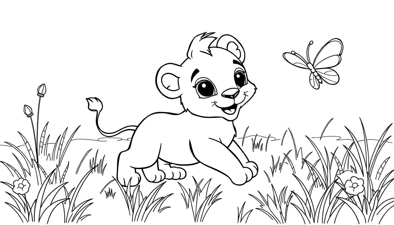 A group of colorful cartoon animals including a lion, elephant, giraffe, monkey, and zebra.