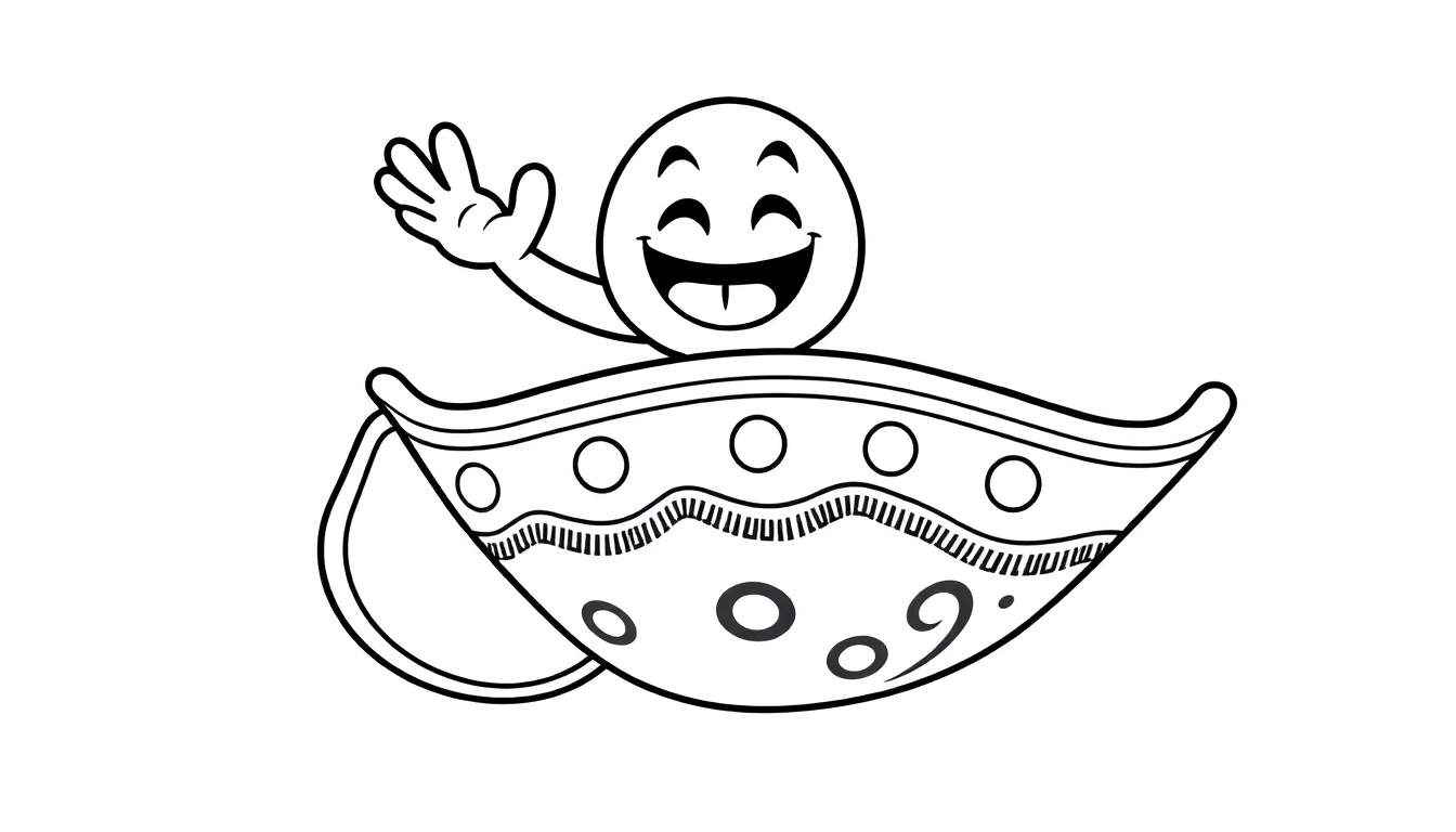 A smiling egg character in a decorative cup, ready for the color panel.